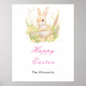 Spring Rabbit Easter Brunch Poster (Voorkant)