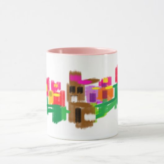 Spring Rabbit Mok (Midden)