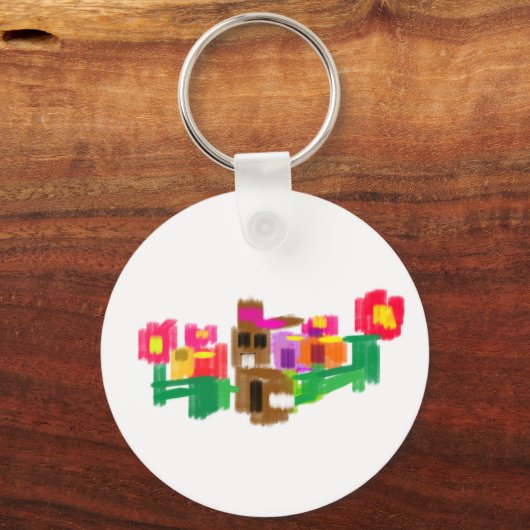 Spring Rabbit Sleutelhanger (Voorkant)