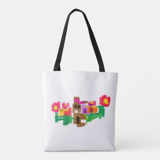 Spring Rabbit Tote Bag (Achterkant)