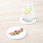 Spring Rabbit Zandsteen Onderzetter (Zijkant)