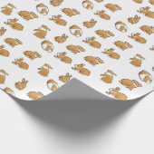 Spring Rabbits Easter Bunny Wrapping Paper Cadeaupapier (Hoek)