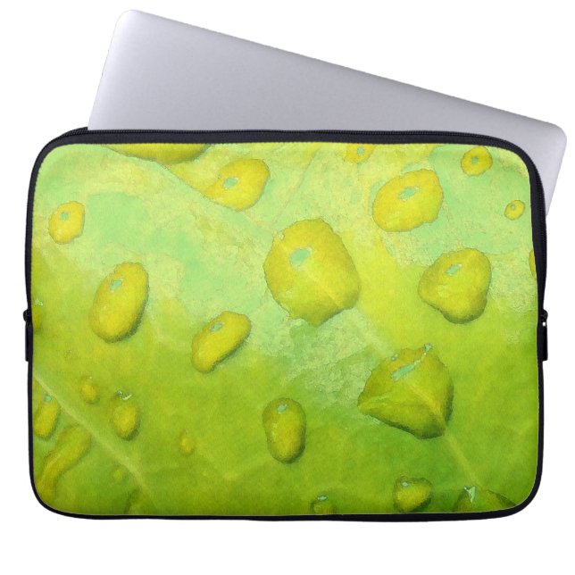 Spring Rain Abstract Laptop Sleeve (Voorkant)
