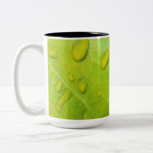 Spring Rain Abstract Tweekleurige Koffiemok (Links)