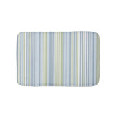 Spring Rain and Tropical Blue Stripes Badmat (Voorkant)