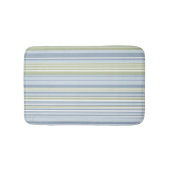 Spring Rain and Tropical Blue Stripes Badmat (Voorkant)