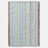 Spring Rain and Tropical Blue Stripes Deken (Voorkant Verticaal)