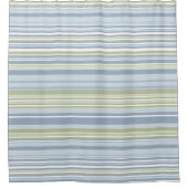 Spring Rain and Tropical Blue Stripes Douchegordijn (Voorkant)