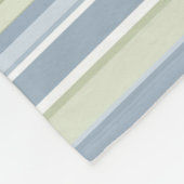 Spring Rain and Tropical Blue Stripes Fleece Deken (Hoek)