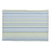 Spring Rain and Tropical Blue Stripes Kussensloop (Achterkant)