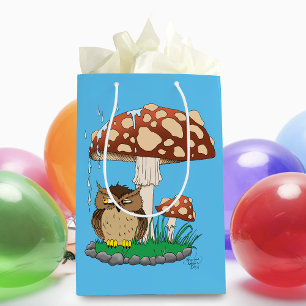 Spring Rain Douche Uil Paddestoel Medium Cadeauzakje