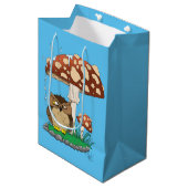 Spring Rain Douche Uil Paddestoel Medium Cadeauzakje (Voorkant Gekanteld)
