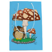 Spring Rain Douche Uil Paddestoel Medium Cadeauzakje (Voorkant)