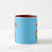 Spring Rain Douche Uil Paddestoel Mok (Midden)
