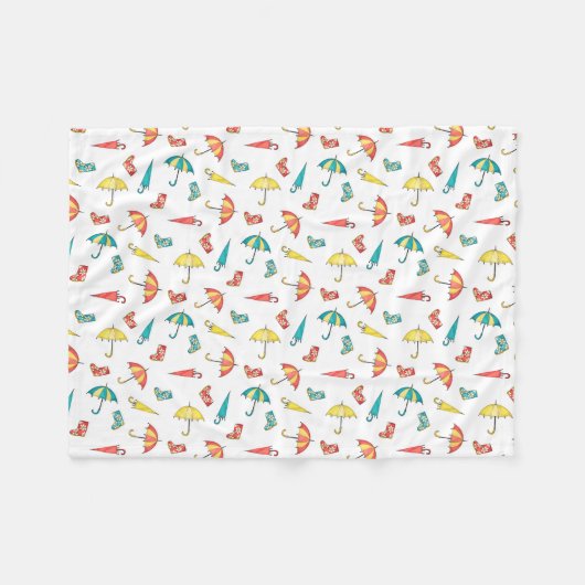 Spring Rain I Fleece Deken (Voorkant (Horizontaal))