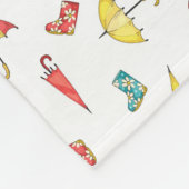 Spring Rain I Fleece Deken (Hoek)