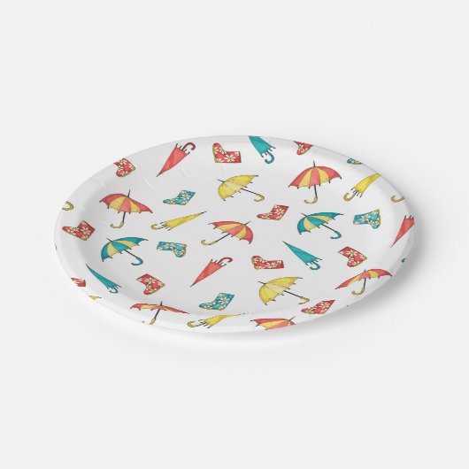 Spring Rain I Papieren Bordje (Gekanteld)