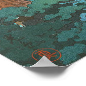 Spring Rain, Matsushima Japanse waterschapkunst Poster (Hoek)