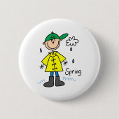 Spring Rain Ronde Button 5,7 Cm (Voorkant)