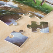 Spring Rain Rooster Illustration Jigsaw Puzzle Legpuzzel (Zijkant)