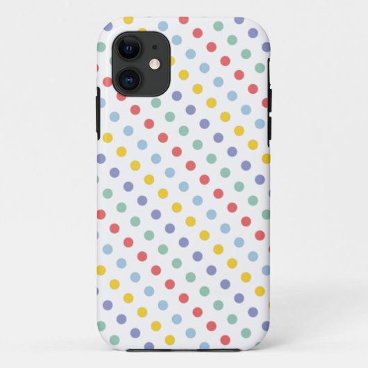 Spring Rainbow Polka Dot Pattern Case-Mate iPhone Case (Achterkant)