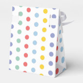 Spring Rainbow Polka Dot Pattern Favor Box Bedankdoosjes (Achterkant)