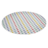 Spring Rainbow Polka Dot Pattern Snijplank (Hoek)