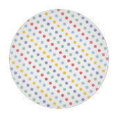 Spring Rainbow Polka Dot Pattern Snijplank (Voorkant)
