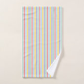 Spring Rainbow Striped Bath Towel Set Bad Handdoek (Handdoek)