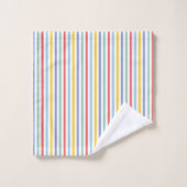 Spring Rainbow Striped Bath Towel Set Bad Handdoek (Wasdoekje)