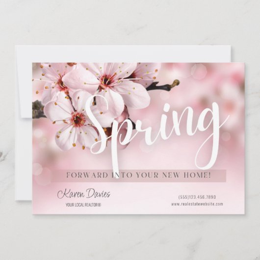 Spring Real Estate Marketing Briefkaart (Voorkant)