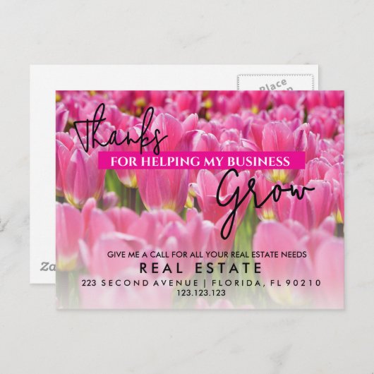 Spring Real Estate Marketing Briefkaart | Aangepas (Voorkant / Achterkant)