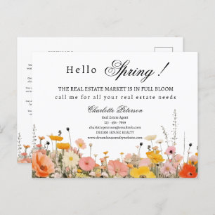 Spring Real Estate Marketing of Prospecting Briefkaart