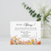 Spring Real Estate Marketing of Prospecting Briefkaart (Staand voorkant)