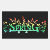 SPRING RECHTHOEKIGE STICKER (Voorkant)