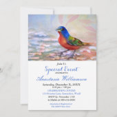 SPRING RED BREAST ROBIN PARTY-GEBEURTENIS KAART (Voorkant)