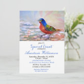 SPRING RED BREAST ROBIN PARTY-GEBEURTENIS KAART (Staand voorkant)