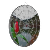 Spring Red Tulip at Lake Arrowhead Dartbord (Voorkant Links)