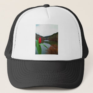 Spring Red Tulip at Lake Arrowhead Trucker Pet