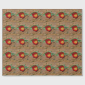 Spring Red Tulip Cadeaupapier (Vlak)