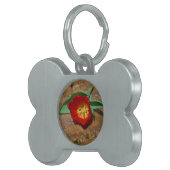 Spring Red Tulip Huisdieren Naamplaatje (Voorkant Rechts)