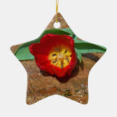 Spring Red Tulip Keramisch Ornament (Voorkant)