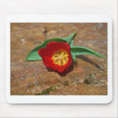 Spring Red Tulip Muismat (Voorkant)