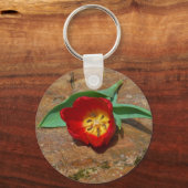 Spring Red Tulip Sleutelhanger (Voorkant)