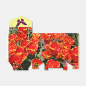 Spring Red Tulips Favor Box Bedankdoosjes (Uitgevouwen)