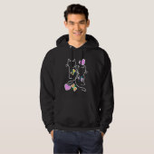 Spring Retro Cats 80s 90s Kittens Vlinders Chil Hoodie (Voorkant volledig)