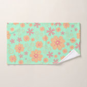 Spring Retro Flowers Pattern Bath Towel Set Bad Handdoek (Handdoek)