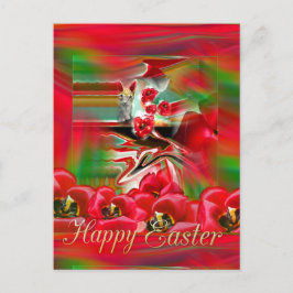 Spring Revival Abstract Easter Art Briefkaart