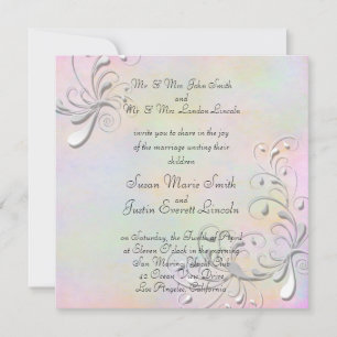 Spring Rhapsody Square Invitation Kaart