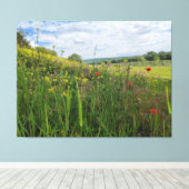 Spring riverside fotografie canvas afdruk (Insitu (Houten vloer))